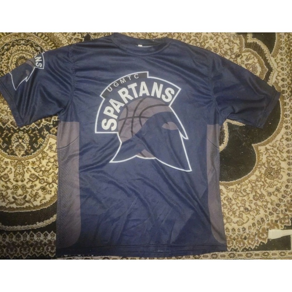 UGMTC Spartans Basketball Jersey  Athletic Shirt Navy Blue